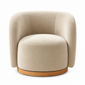 Ronaldo Swivel Chair Beige