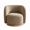 Ronaldo Swivel Chair Brown