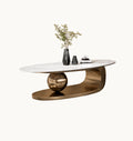 Shimmer coffee table marble