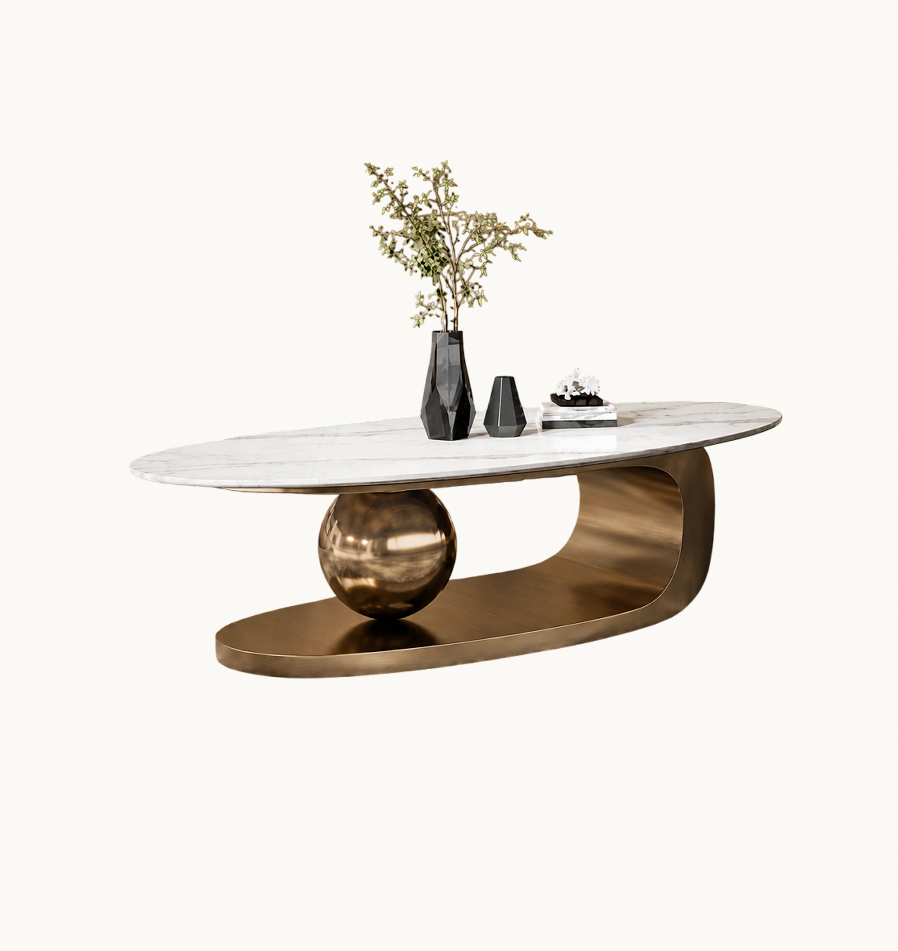 Shimmer coffee table marble