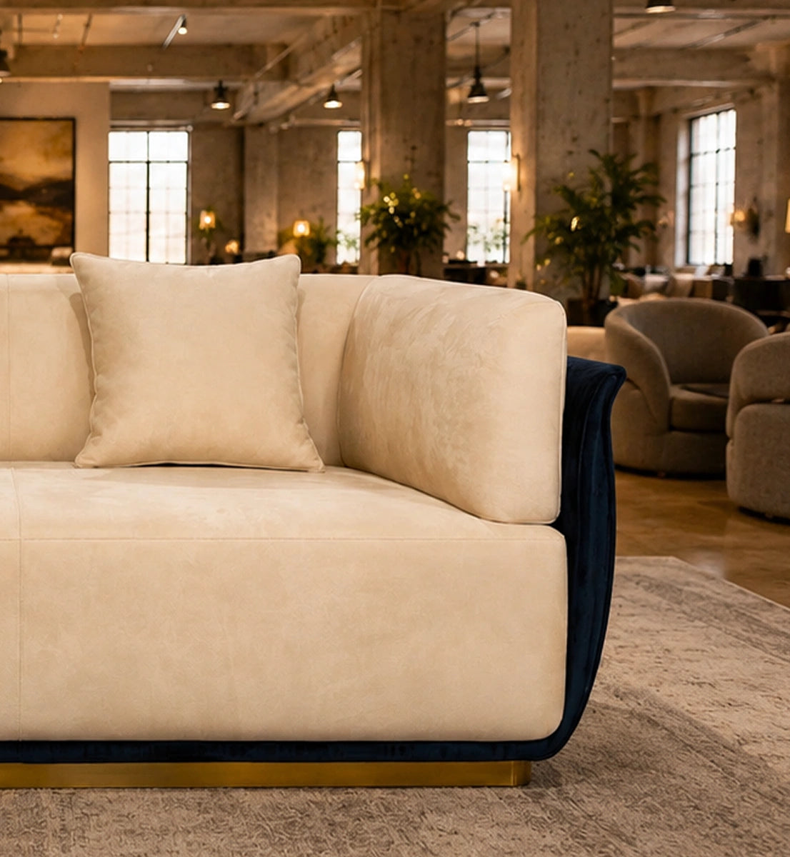 Vibrant Blue Upholstery