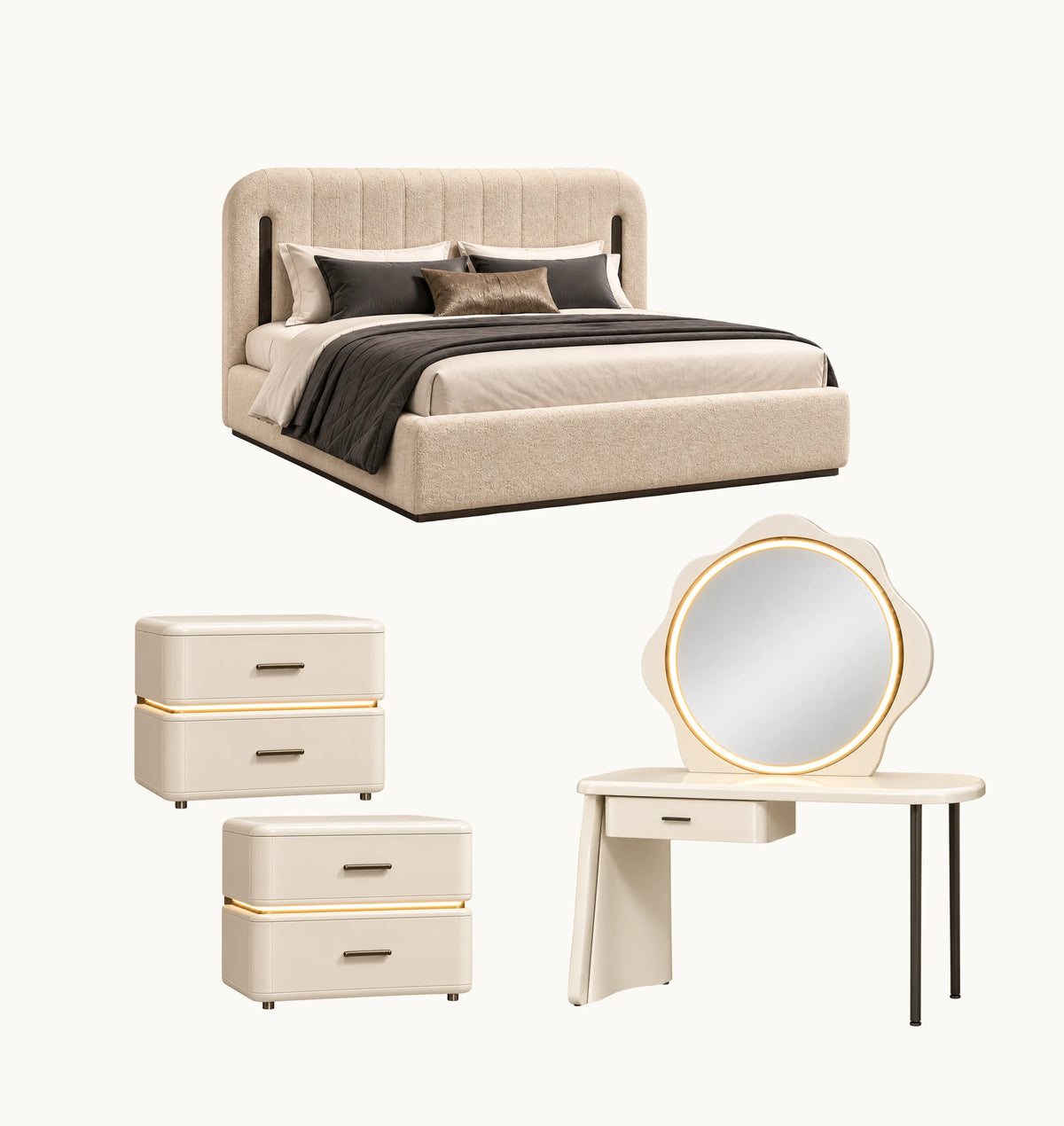 Gardenia queen bedroom set