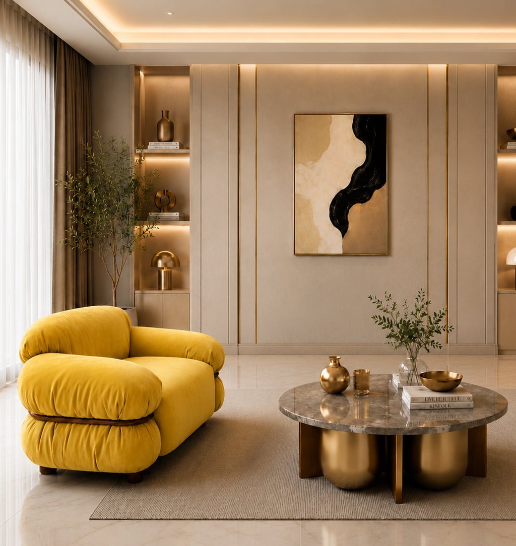 Victoria Loveseat Lemon