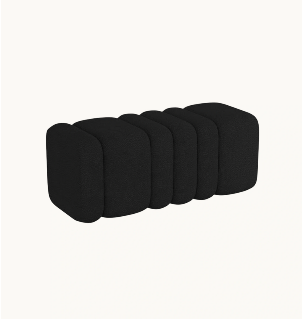 Rigel large ottoman-black