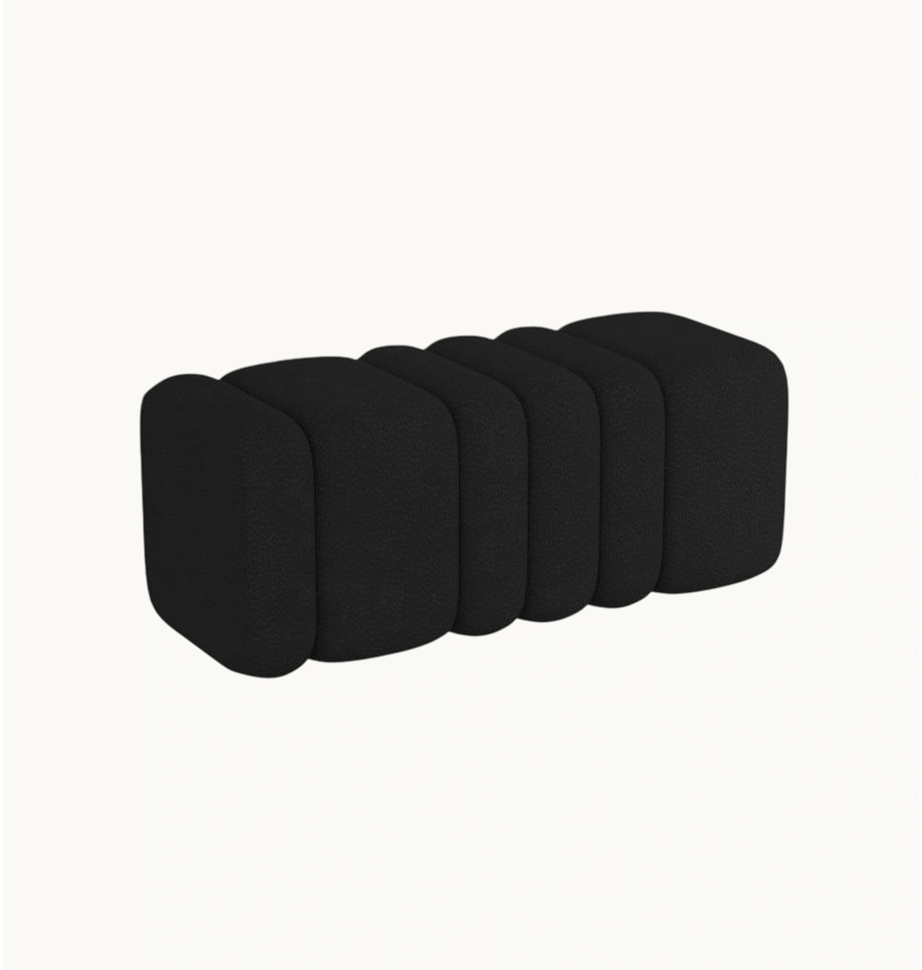 Rigel large ottoman-black