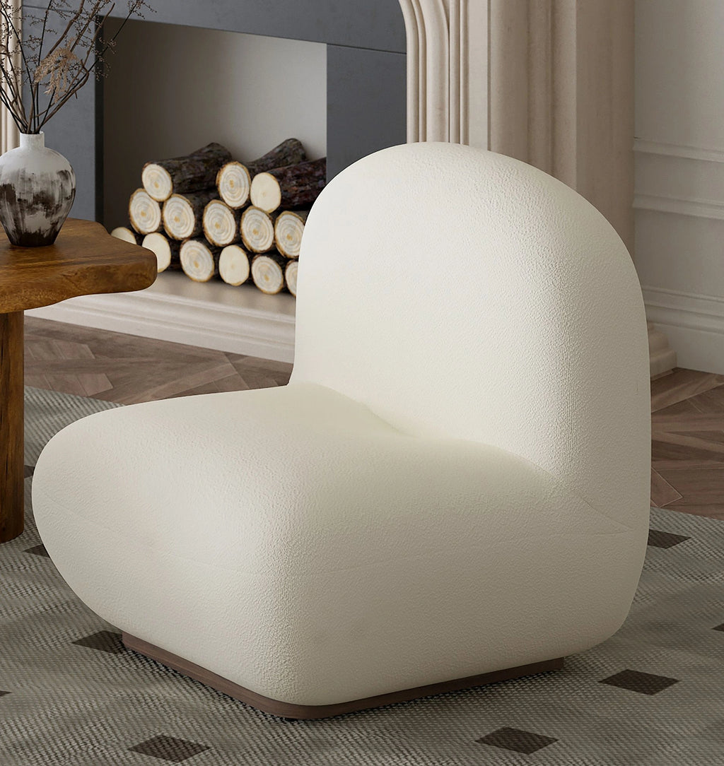 Zilano accent chair-Ivory