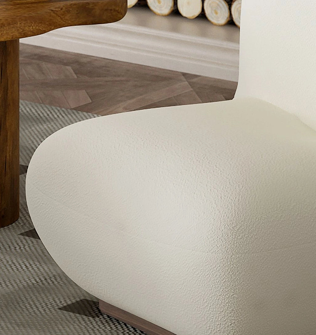 Zilano accent chair-Ivory