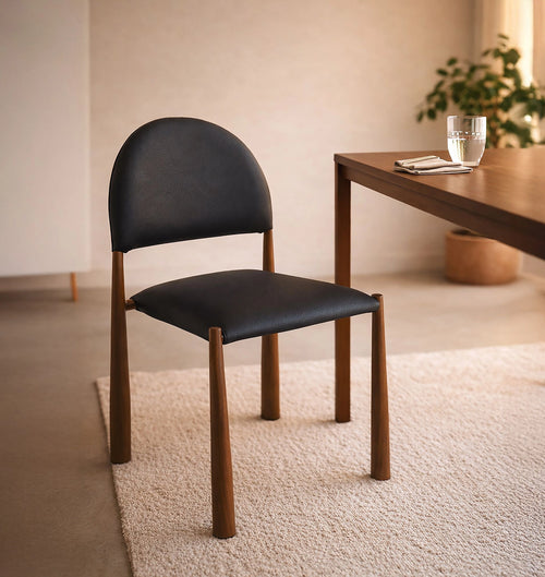 Auggie dining chair black walnut