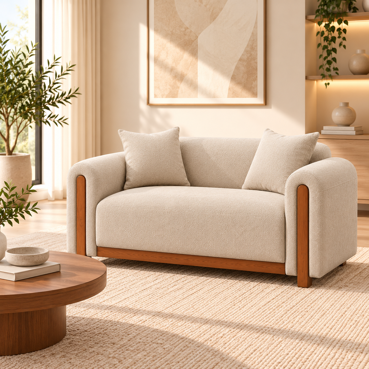 Zara Loveseat Beige