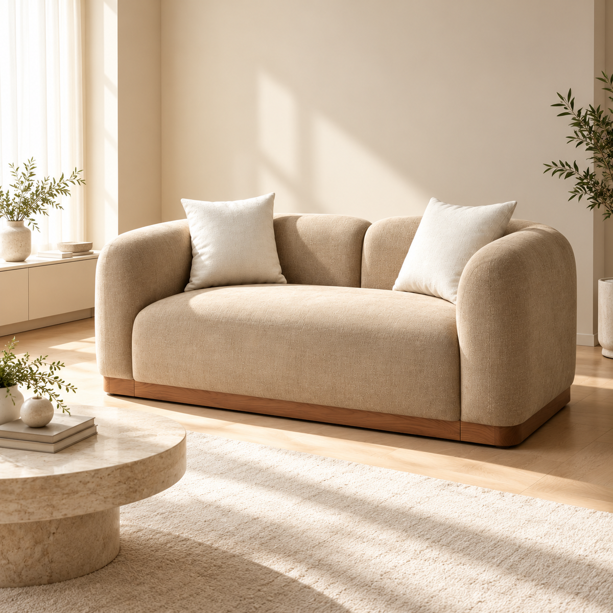 Handa Loveseat Brown