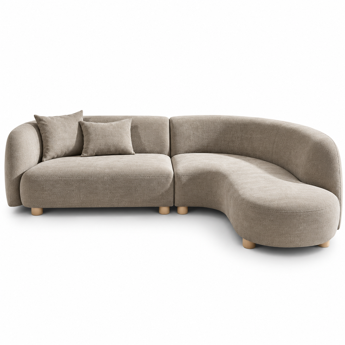 Ronaldo Sectional Brown RHF