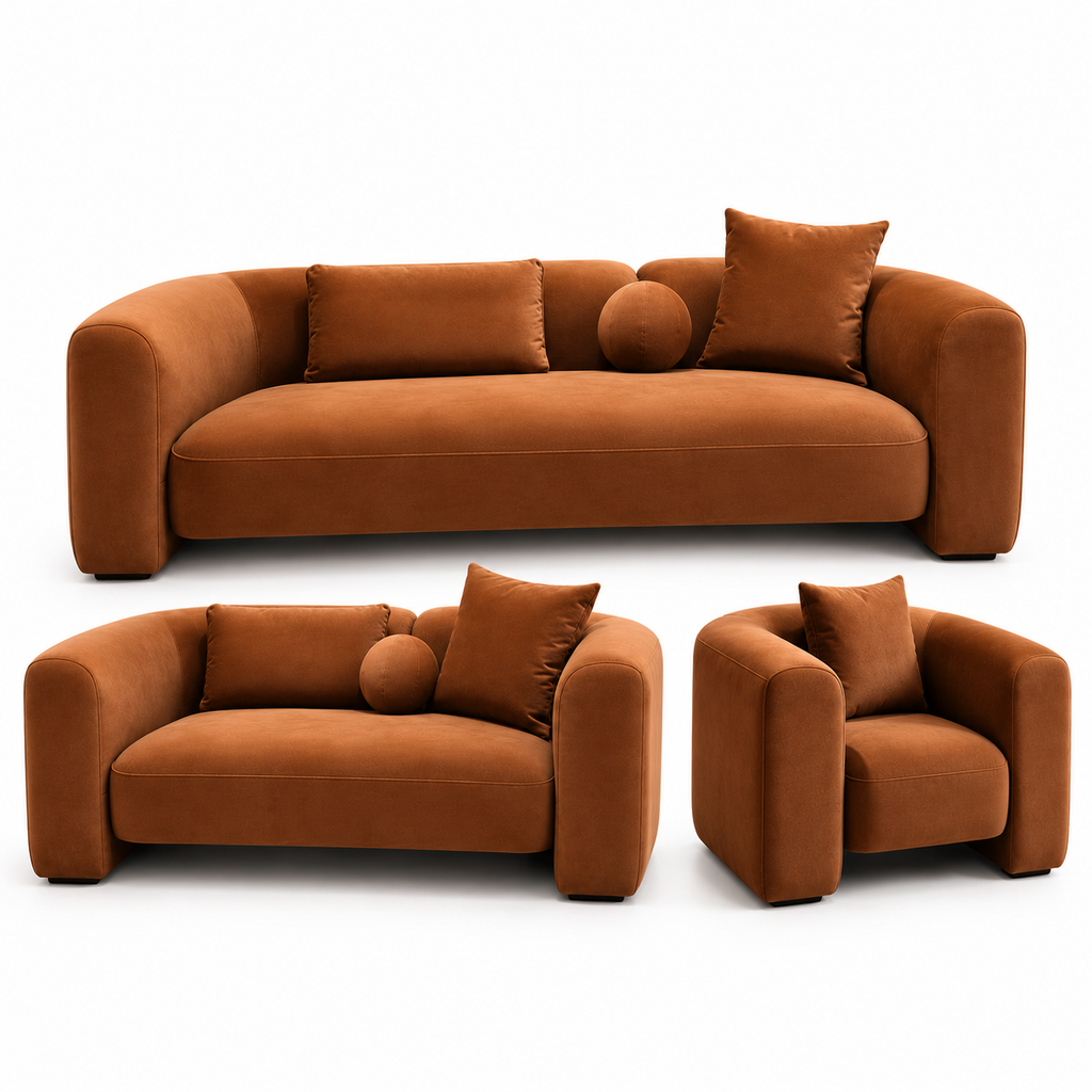 Rusty sofa set - 3 PC